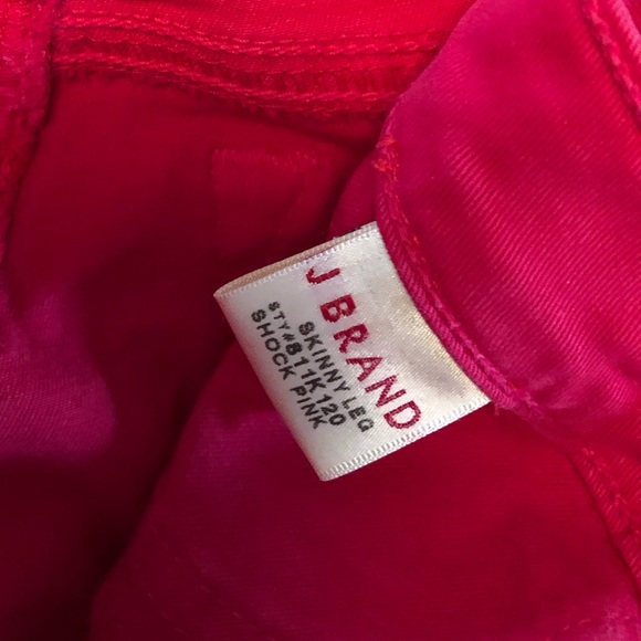 J Brand Skinny Leg Jeans in Shock Pink - Picture 7 of 7